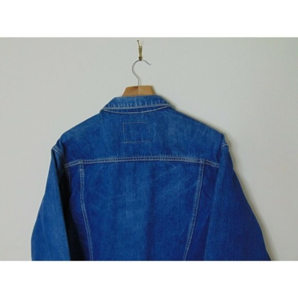 Vintage Vicerer S Denim Jean Trucker Jacket Blue - Picture 5 of 5